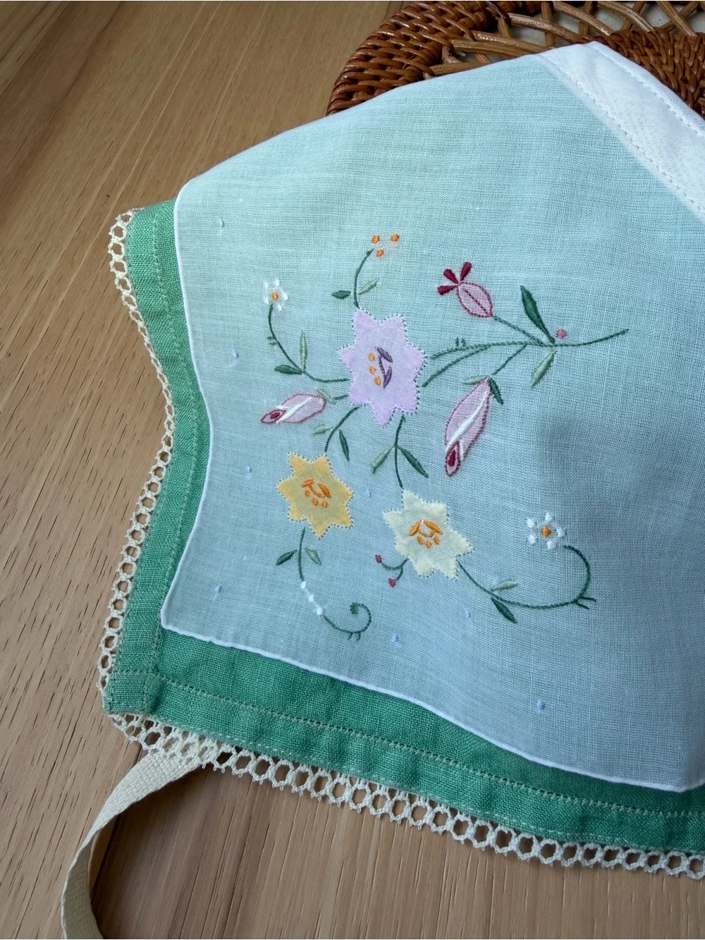 Handmade Linen Bandana Hair Scarf